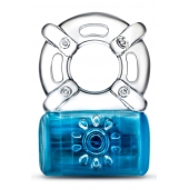Синее эрекционное виброкольцо Pleaser Rechargeable C-Ring - Blush Novelties - в Черкесске купить с доставкой