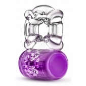 Фиолетовое эрекционное виброкольцо Pleaser Rechargeable C-Ring - Blush Novelties - в Черкесске купить с доставкой