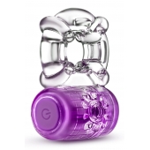 Фиолетовое эрекционное виброкольцо One Night Stand Vibrating C-Ring - Blush Novelties - в Черкесске купить с доставкой