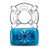 Синее эрекционное виброкольцо One Night Stand Vibrating C-Ring - Blush Novelties - в Черкесске купить с доставкой