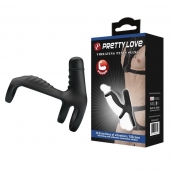 Черная вибронасадка на пенис Vibrating Penis Sling - Baile - в Черкесске купить с доставкой