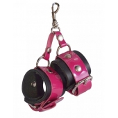 Розово-черный брелок  Наручники - Sitabella - купить с доставкой в Черкесске