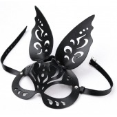 Черная ажурная маска  Зайка  с ушками - Crazy Handmade - купить с доставкой в Черкесске