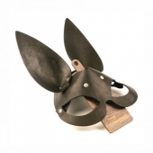 Черная гладкая маска  Зайка  с длинными ушками - Crazy Handmade - купить с доставкой в Черкесске