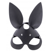Черная гладкая маска  Зайка  с длинными ушками - Crazy Handmade - купить с доставкой в Черкесске
