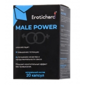 Капсулы для мужчин Erotichard male power - 20 капсул (0,370 гр.) - Erotic Hard - купить с доставкой в Черкесске