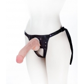 Податливый фаллос на трусиках Harness - 20,5 см. - LOVETOY (А-Полимер) - купить с доставкой в Черкесске