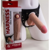 Страпон в подарочной упаковке: трусики с плугом и фаллоимитатор-насадка - 16 см. - LOVETOY (А-Полимер) - купить с доставкой в Черкесске