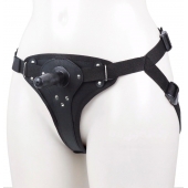 Женские трусики для фиксации насадки плугом с вагинальной пробкой - LOVETOY (А-Полимер) - купить с доставкой в Черкесске