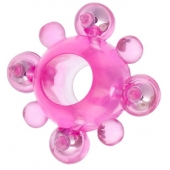 Эрекционное кольцо c бусинками - Toyfa Basic - в Черкесске купить с доставкой