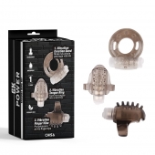 Набор из 3 дымчатых эрекционных колец с вибрацией Teasers Ring Kit - Chisa - в Черкесске купить с доставкой