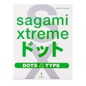 Презерватив Sagami Xtreme Type-E с точками - 1 шт. - Sagami - купить с доставкой в Черкесске