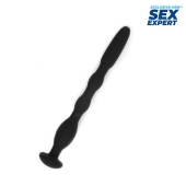 Черный силиконовый уретральный стимулятор - 10 см. - Sex Expert - купить с доставкой в Черкесске