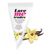 Съедобное согревающее массажное масло Love Me Tender Vanilla с ароматом ванили - 10 мл. - Love to Love - купить с доставкой в Черкесске