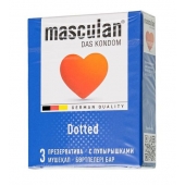 Презервативы с пупырышками Masculan Dotted - 3 шт. - Masculan - купить с доставкой в Черкесске