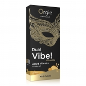Съедобный гель Dual Vibe Pina Colada с эффектом вибрации и вкусом коктейля пина колада - 15 мл. - ORGIE - купить с доставкой в Черкесске