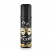 Съедобный гель Dual Vibe Pina Colada с эффектом вибрации и вкусом коктейля пина колада - 15 мл. - ORGIE - купить с доставкой в Черкесске