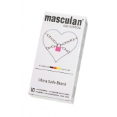Ультрапрочные презервативы Masculan Ultra Safe Black - 10 шт. - Masculan - купить с доставкой в Черкесске