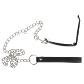 Зажим для половых губ с поводком Pussy Clamp With A Leash - Orion - купить с доставкой в Черкесске