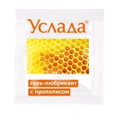 Гель-лубрикант «Услада с прополисом» - 3 гр. - Биоритм - купить с доставкой в Черкесске