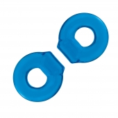 Комплект из двух колец для пениса 2-Pack Ultra-Stretch Stamina Endurance Ring - BlueLine - в Черкесске купить с доставкой