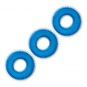 Комплект из трех голубых колец для эрекции 3-Pack Ultra-Stim Stretch Cock Rings - BlueLine - в Черкесске купить с доставкой