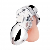 Клетка на пенис из металла Obedience Cock Cage - BlueLine - купить с доставкой в Черкесске