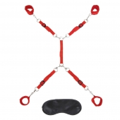 Красная фиксация на матрас Classic Bedspreader - Lux Fetish - купить с доставкой в Черкесске