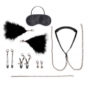 Большой эротический набор из 12 предметов Interchangeable Collar   Nipple Clips Set - Lux Fetish - купить с доставкой в Черкесске