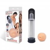 Автоматическая вакуумная помпа-мастурбатор Blowjob Auto Sucker Penis Enlarger Pump - Lux Fetish - в Черкесске купить с доставкой