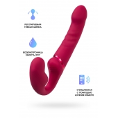 Малиновый безремневой страпон Lapis - 23 см. - Lovense - купить с доставкой в Черкесске