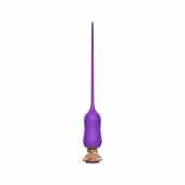 Фиолетовый тонкий стимулятор Nipple Vibrator - 23 см. - I-MOON - купить с доставкой в Черкесске