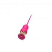 Розовый тонкий стимулятор Nipple Vibrator - 23 см. - I-MOON - купить с доставкой в Черкесске