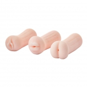 Набор из 3 мастурбаторов The Girl Next Door Tina - Dream Toys - в Черкесске купить с доставкой