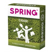 Классические презервативы SPRING CLASSIC - 3 шт. - SPRING - купить с доставкой в Черкесске