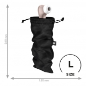 Черный мешочек для хранения игрушек Treasure Bag L - Satisfyer - купить с доставкой в Черкесске