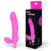 Розовый безремневой страпон Sexy Friend - 1137 - купить с доставкой в Черкесске