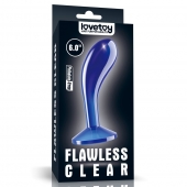 Синяя анальная втулка Flawless Clear Prostate Plug 6.0 - 15 см. - Lovetoy - в Черкесске купить с доставкой