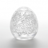Мастурбатор-яйцо Keith Haring EGG PARTY - Tenga - в Черкесске купить с доставкой