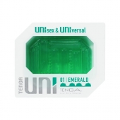 Зеленый мастурбатор-стимулятор Tenga Uni Emerald - Tenga - в Черкесске купить с доставкой