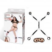 Леопардовая фиксация на матрас для рук и ног Classic Bedspreader - Lux Fetish - купить с доставкой в Черкесске