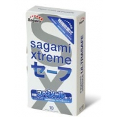 Презервативы Sagami Xtreme Ultrasafe с двойным количеством смазки - 10 шт. - Sagami - купить с доставкой в Черкесске
