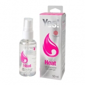 Возбуждающая силиконовая вагинальная смазка Yes Heat - 50 мл. - Sitabella - купить с доставкой в Черкесске