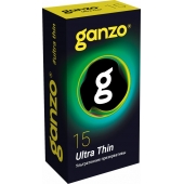 Прозрачные ультратонкие презервативы Ganzo Ultra thin - 15 шт. - Ganzo - купить с доставкой в Черкесске
