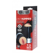 Двусторонний мастурбатор REALSTUFF 2 IN 1 HUMMER MOUTH   VAGINA - ротик и вагина - Dream Toys - в Черкесске купить с доставкой