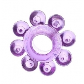 Мягкая фиолетовая гелевая насадка - Toyfa Basic - в Черкесске купить с доставкой