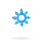 Голубая гелевая насадка-звезда - Toyfa Basic - в Черкесске купить с доставкой