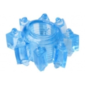 Голубая гелевая насадка-звезда - Toyfa Basic - в Черкесске купить с доставкой