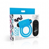 Голубое эрекционное виброкольцо 28X Remote Control Vibrating Cock Ring   Bullet - XR Brands - в Черкесске купить с доставкой