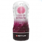 Прозрачный текстурированный мастурбатор Vacuum Cup Masturbator Black Hole - Baile - в Черкесске купить с доставкой